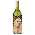 thumbnail image 1 of Buff Cocker Spaniel  Candy Corn Halloween Wine Bottle Hugger, 1 of 1