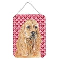 thumbnail image 1 of Buff Cocker Spaniel Hearts and Love Wall or Door Hanging Prints, 1 of 2