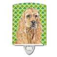 thumbnail image 1 of Buff Cocker Spaniel Lucky Shamrock St. Patricks Day Ceramic Night Light, 1 of 2