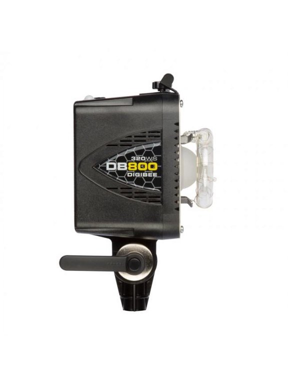 DigiBee Flash Strobe Monolight DB800 (Black) with LED Modeling lamp, 320Ws for Continuous Lighting and Motion Photography