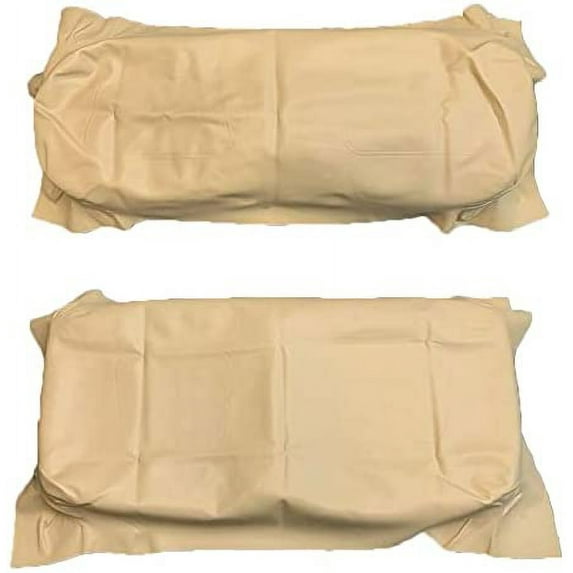Buff Front Seat Cover Set for Club Car DS 2000.5-Up Golf Cart (Complete Set, Buff)