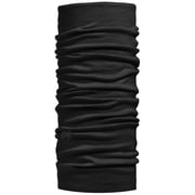 Buff Lightweight Merino Wool Neckwear Solid Black