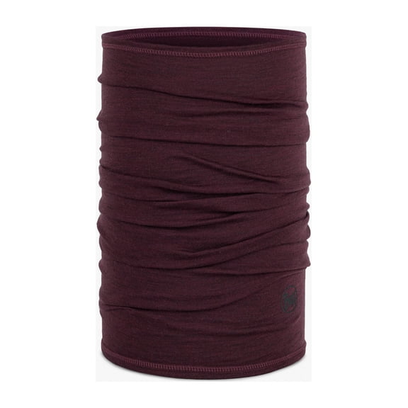 Buff Merino Lightweight Neck Warmer Solid Garnet