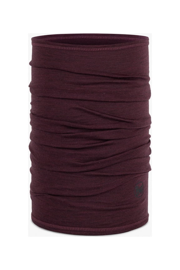 Merino Lightweight Neck Warmer Solid Garnet