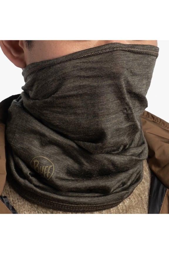 Merino Midweight Neck Warmer in Solid Bark