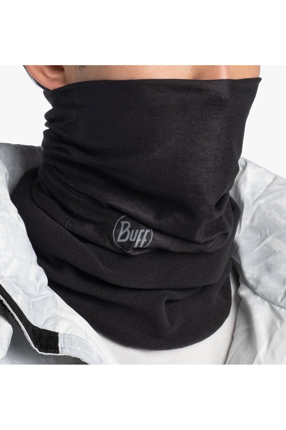 Polar Fleece 4-Way Stretch Biodegradable Neckwear Solid Black