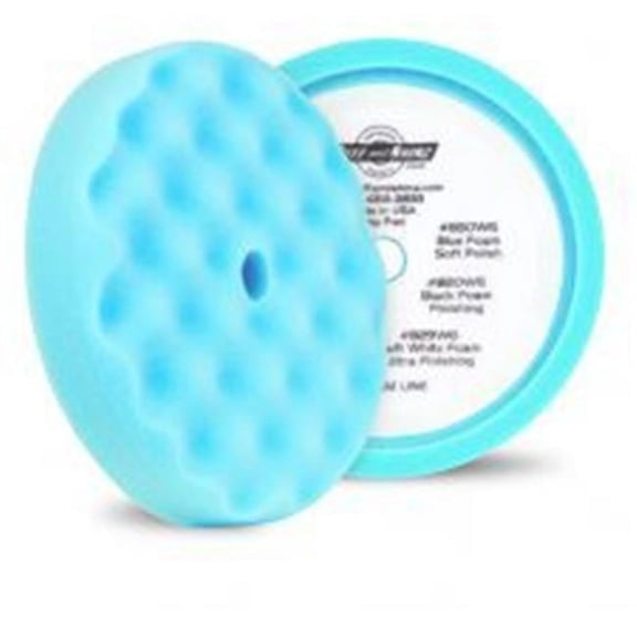 Buff & Shine BFS-852WG Convoluted Foam Grip, Light Blue