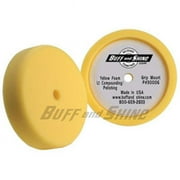 Buff and Shine BFS-3000G 8 In. X 2 In. Recessed Back Yellow Foam Grip Pad In. Polishing Pad In.