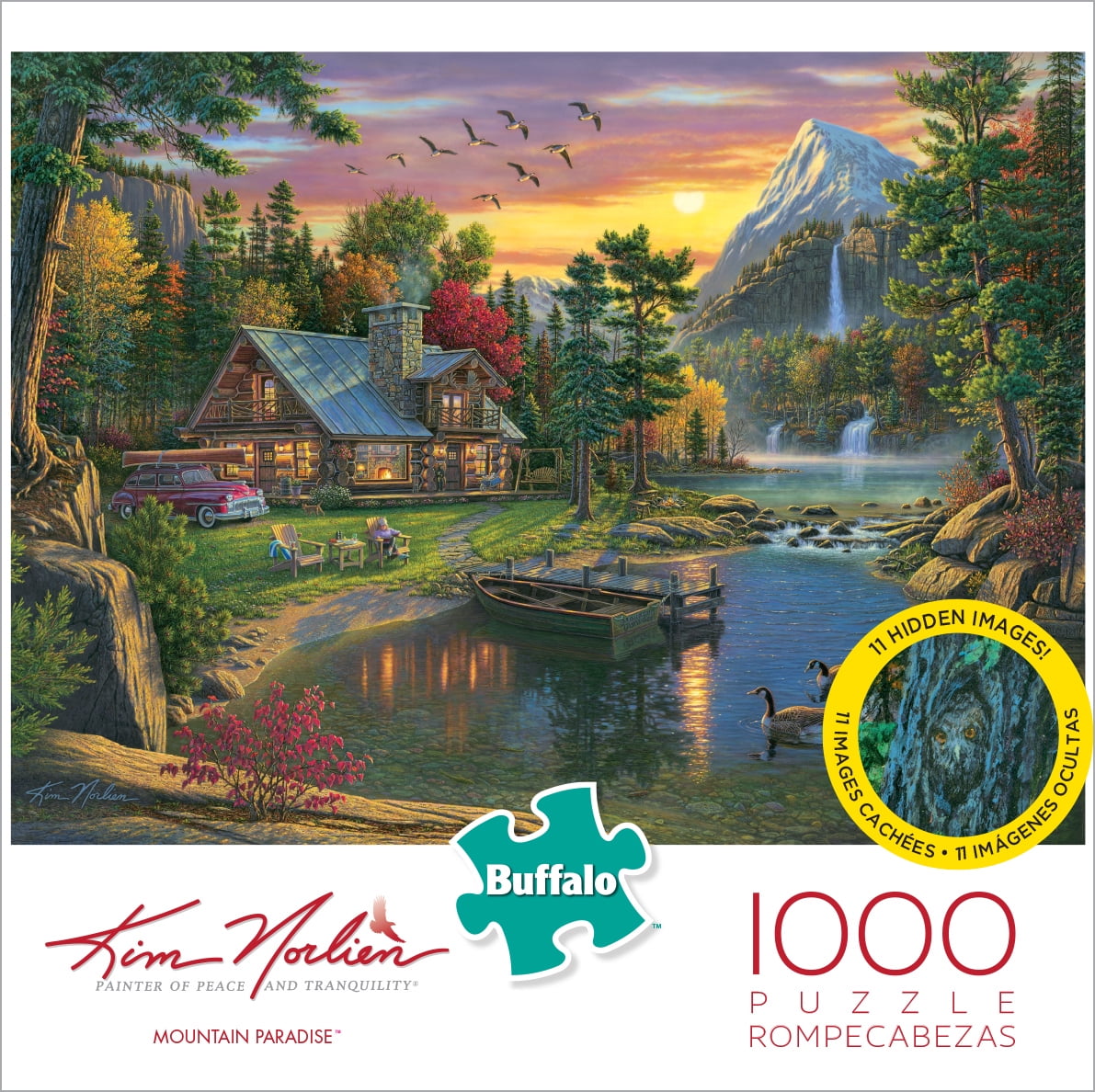 Buffal Games Kim Norlien Mountain Paradise 1000 Piece Jigsaw Puzzle