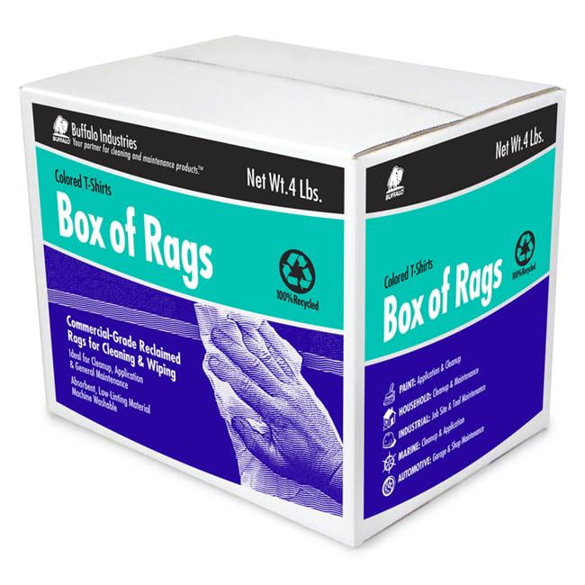 Buffalo 1006313 4 lbs Knit Wiping Rags