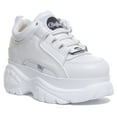thumbnail image 1 of Buffalo 1339-14 2.0 Women's Low Top Lace Up Leather Platform Sneakers In White Size 6.5, 1 of 6