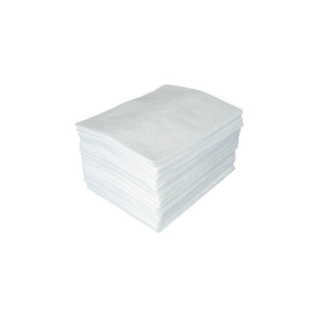 Buffalo 90851 Meltblown Oil-Only Lightweight Sorbent Pads - 15" x 18", 200 Per Case