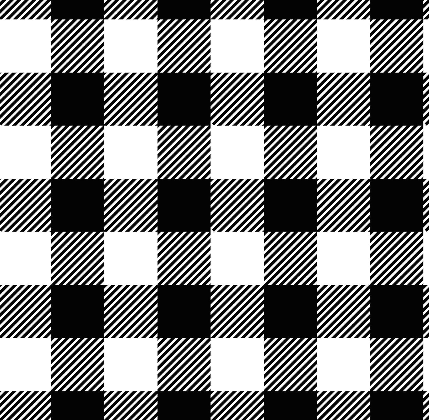 Buffalo AntiPill Premium Fleece Fabric By The Yard (Black & White