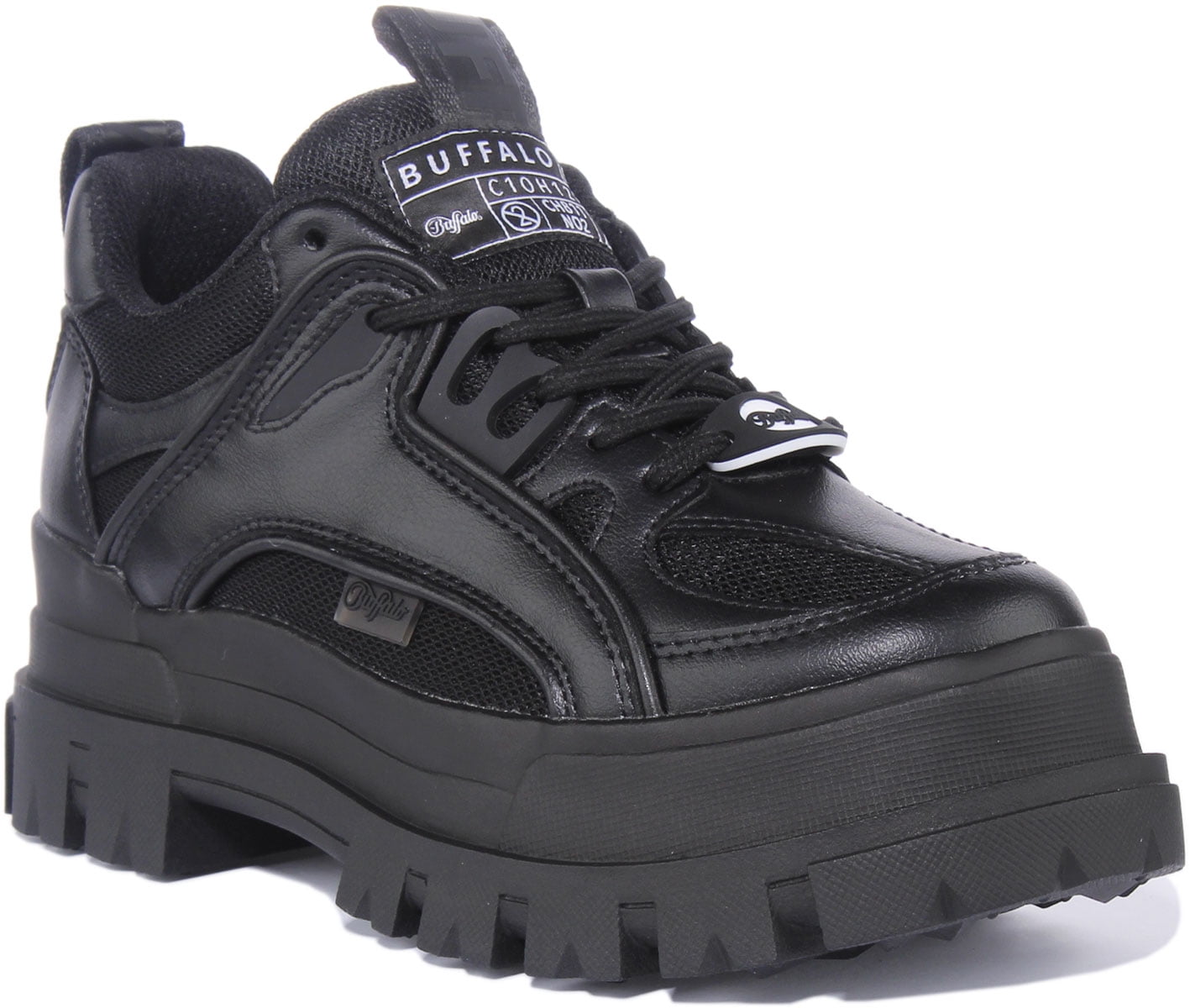 Chunky Vegan Platform Sneakers Black