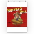 thumbnail image 1 of Buffalo Bill Brand Yam Crate Label - Sunset, LA (36x54 Giclee Gallery Print, Wall Decor Travel Poster), 1 of 1