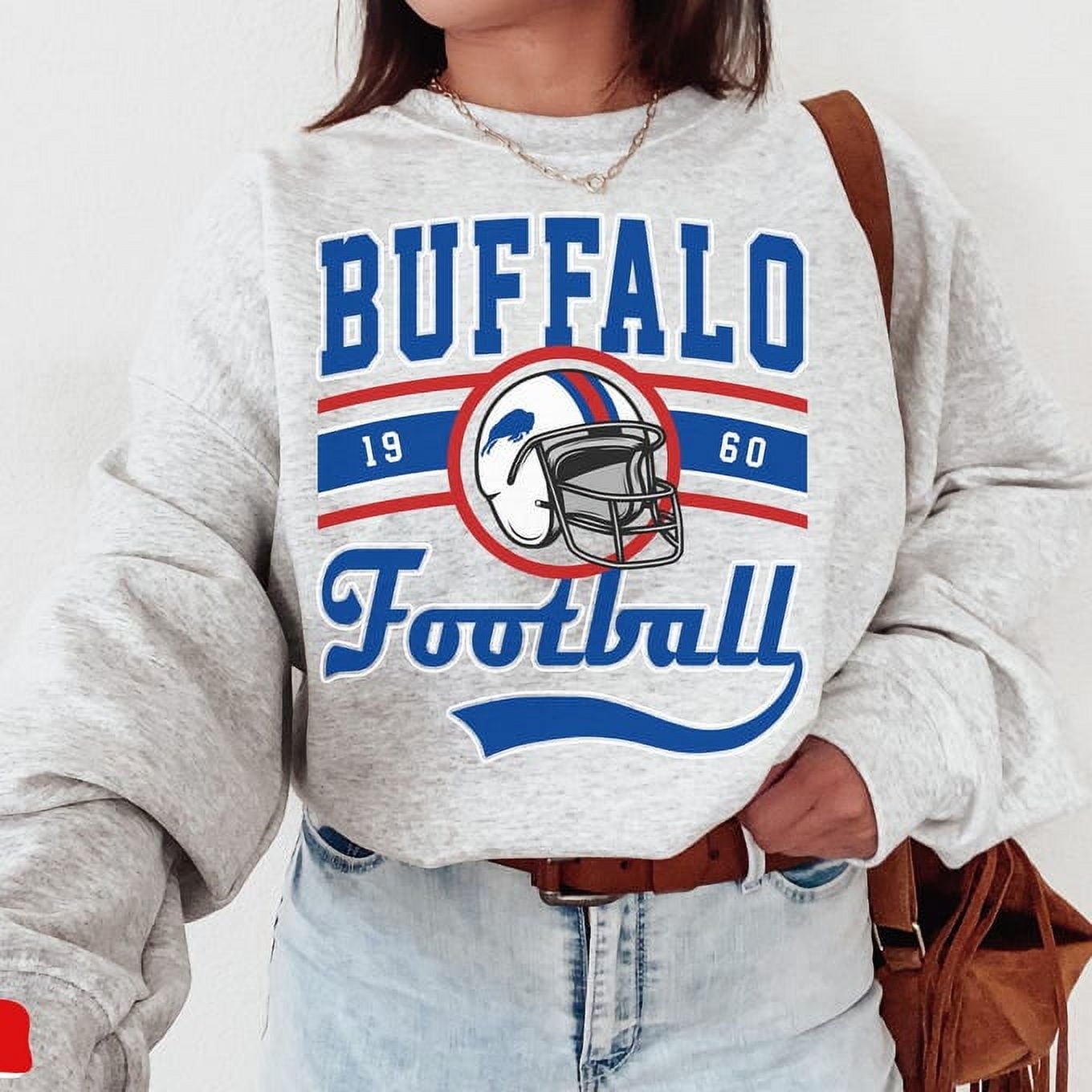 Buffalo Bill Football Crewneck Sweatshirt , Bill Sweatshirt, Bills ...