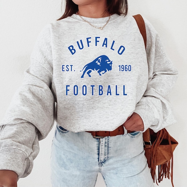 Buffalo Bill Football Crewneck Sweatshirt / TShirt, Bills Shirt