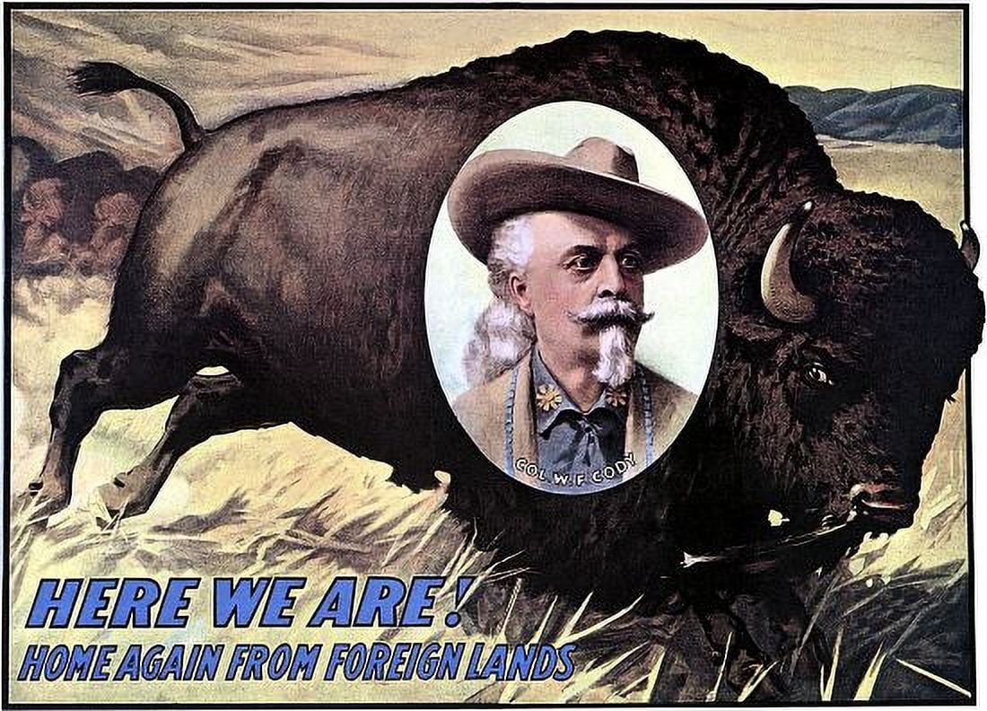 Buffalo Bill Home Again Circus Show Canvas Art - (18 x 24)