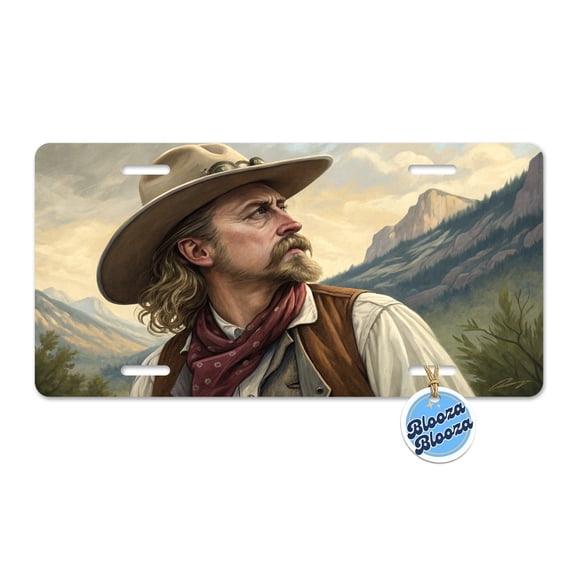 Buffalo Bill Wild West Metal Novelty License Plate