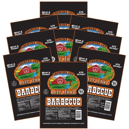 Buffalo Bills 1.5oz Barbecue Country Cut Beef Jerky – Ten 1.5oz Packs