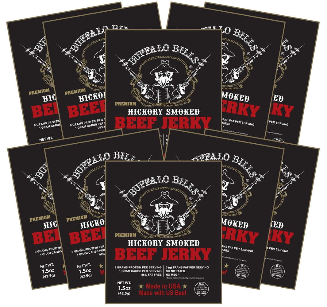 Buffalo Bills 1.5oz Premium Hickory Beef Jerky Packs (ten 1.5oz beef jerky packs)