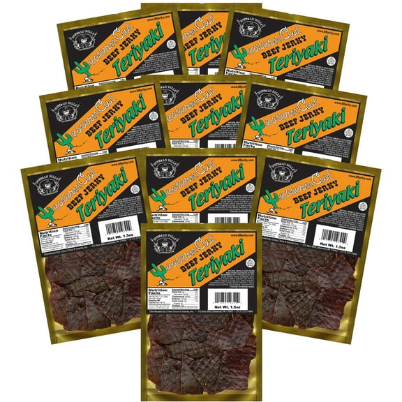 Buffalo Bills 1.5oz Western Cut Teriyaki Beef Jerky – Ten 1.5oz Packs