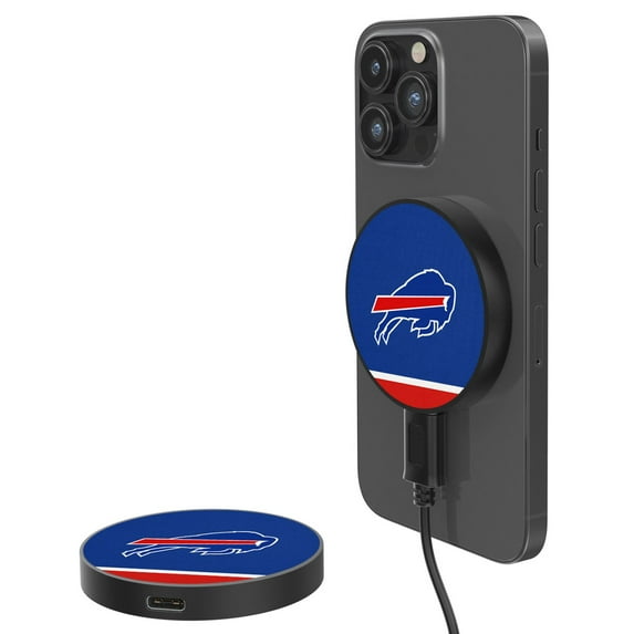 Buffalo Bills 10-Watt Stripe Design Wireless Magnetic Charger