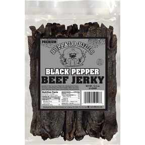 Buffalo Bills 12.5oz Premium Black Pepper Beef Jerky Strips (25 jerky strips per bag)
