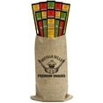 thumbnail image 1 of Buffalo Bills 15-Piece Assorted Sticks Burlap Gift Bag (1oz packs of Elk, Venison & Boar), 1 of 6