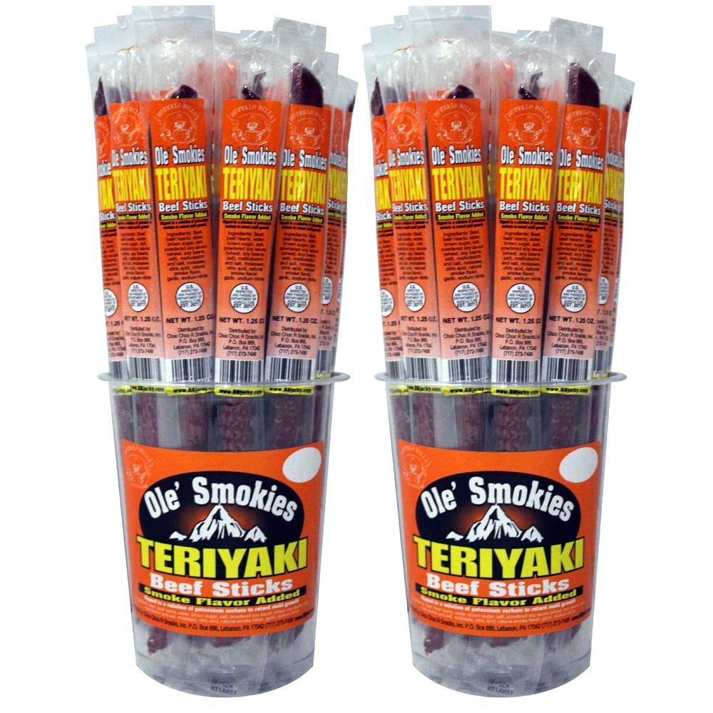 Buffalo Bills 15-ct Teriyaki Ole Smokies (Beef Sticks) – Two 15-ct Tubs