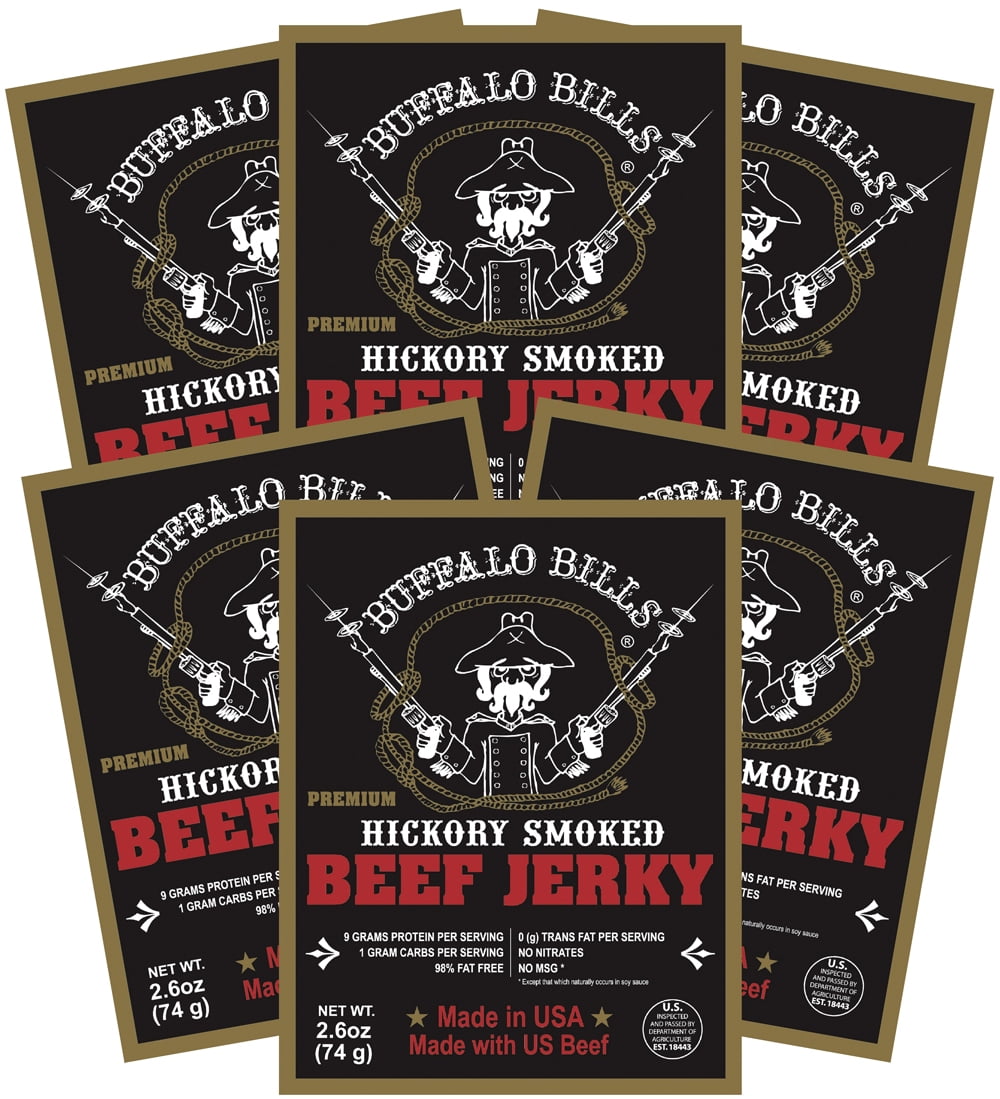 Buffalo Bills 2.6oz Premium Hickory Beef Jerky Packs (six 2.6oz beef jerky packs)