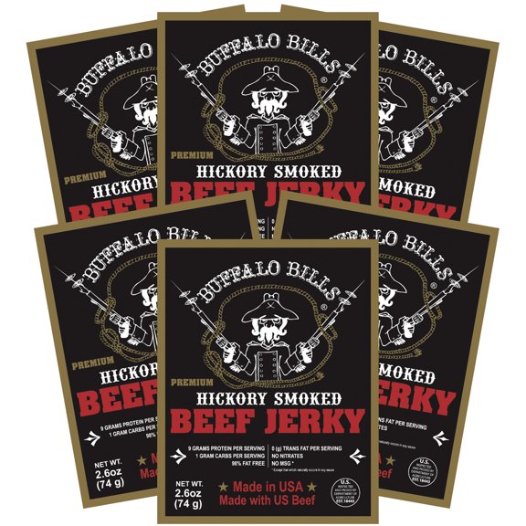 Buffalo Bills 2.6oz Premium Hickory Beef Jerky Packs (six 2.6oz beef jerky packs)