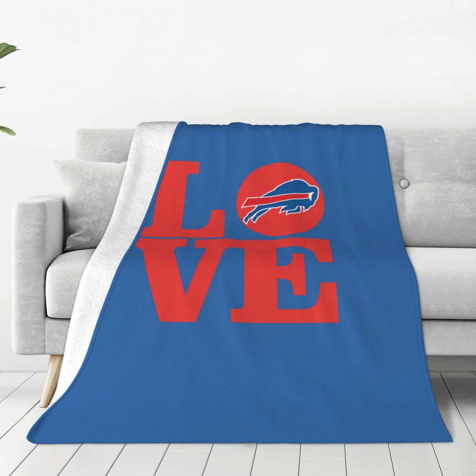 BuffaloBills Blankets Ultra Soft Plush Love Throw Blankets for Warm