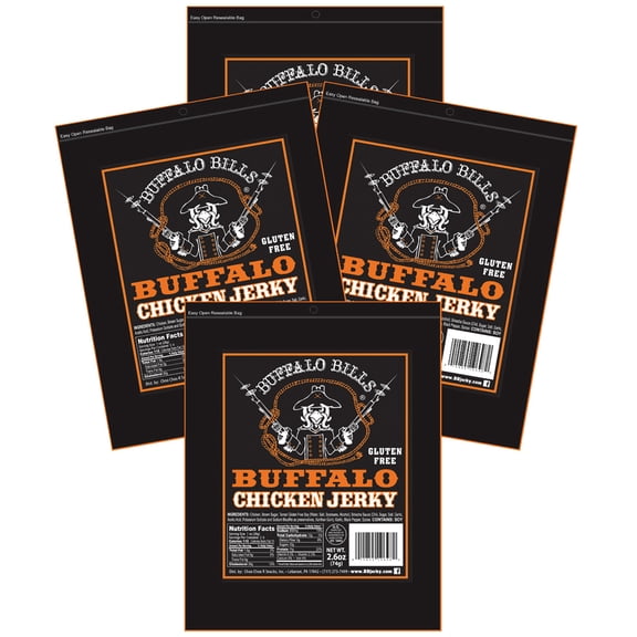 Buffalo Bills Buffalo Chicken Jerky 2.6oz Packs (4 packs of chicken jerky)