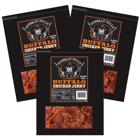 Buffalo Bills Buffalo Chicken Jerky 7oz Packs (3 packs of chicken jerky)
