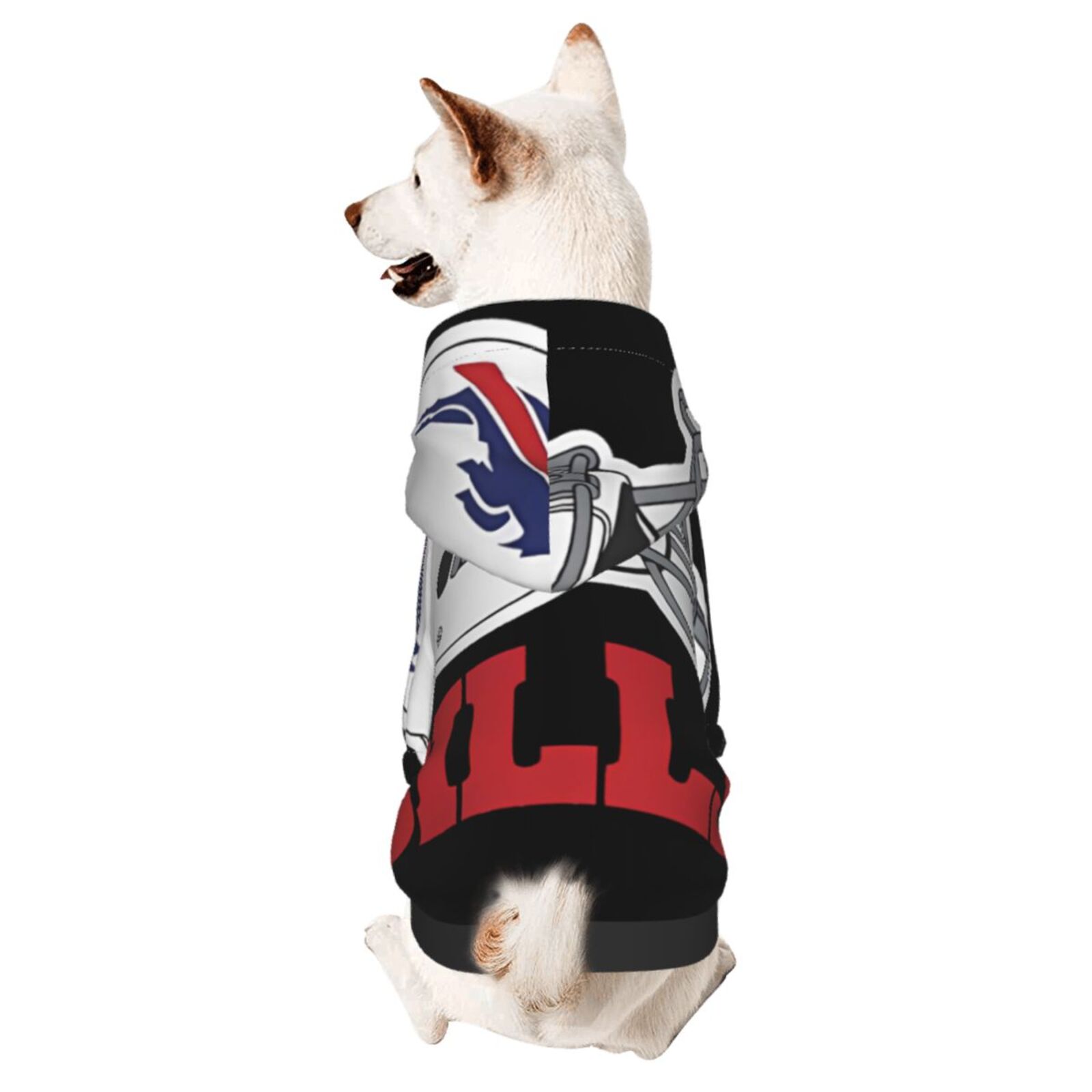 Buffalo_Bills Dog Hoodie Costume Outfit for Small Medium Large Dogs