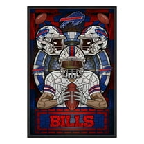 Buffalo Bills Framed Stained Glass Art Print
