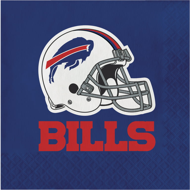 Buffalo Bills Patch Button Banner and Tapestry Wall Tack Pads