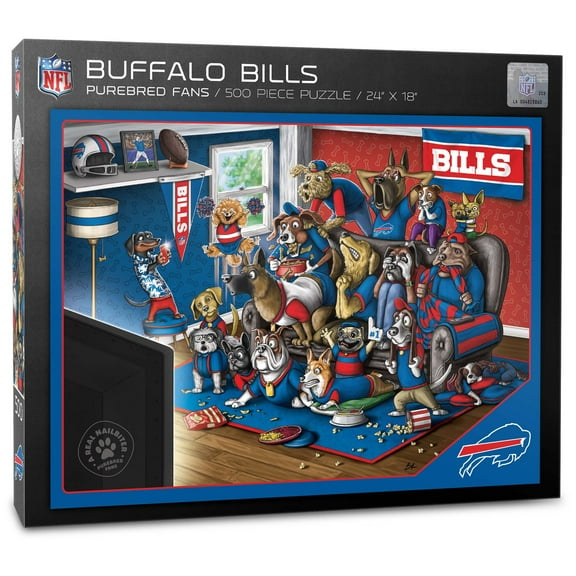Buffalo Bills Purebred Fans 18'' x 24'' A Real Nailbiter 500-Piece Puzzle