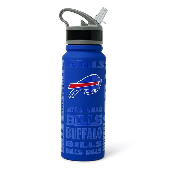 Buffalo Bills Replay 25-Ounce Stainless Steel Flip-Top NFL Water Bottle