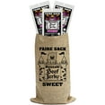 thumbnail image 1 of Buffalo Bills Sweet 5oz Faire Sack Huzzah Beef Jerky in Burlap Wine Bag (3 packs sweet beef jerky), 1 of 6