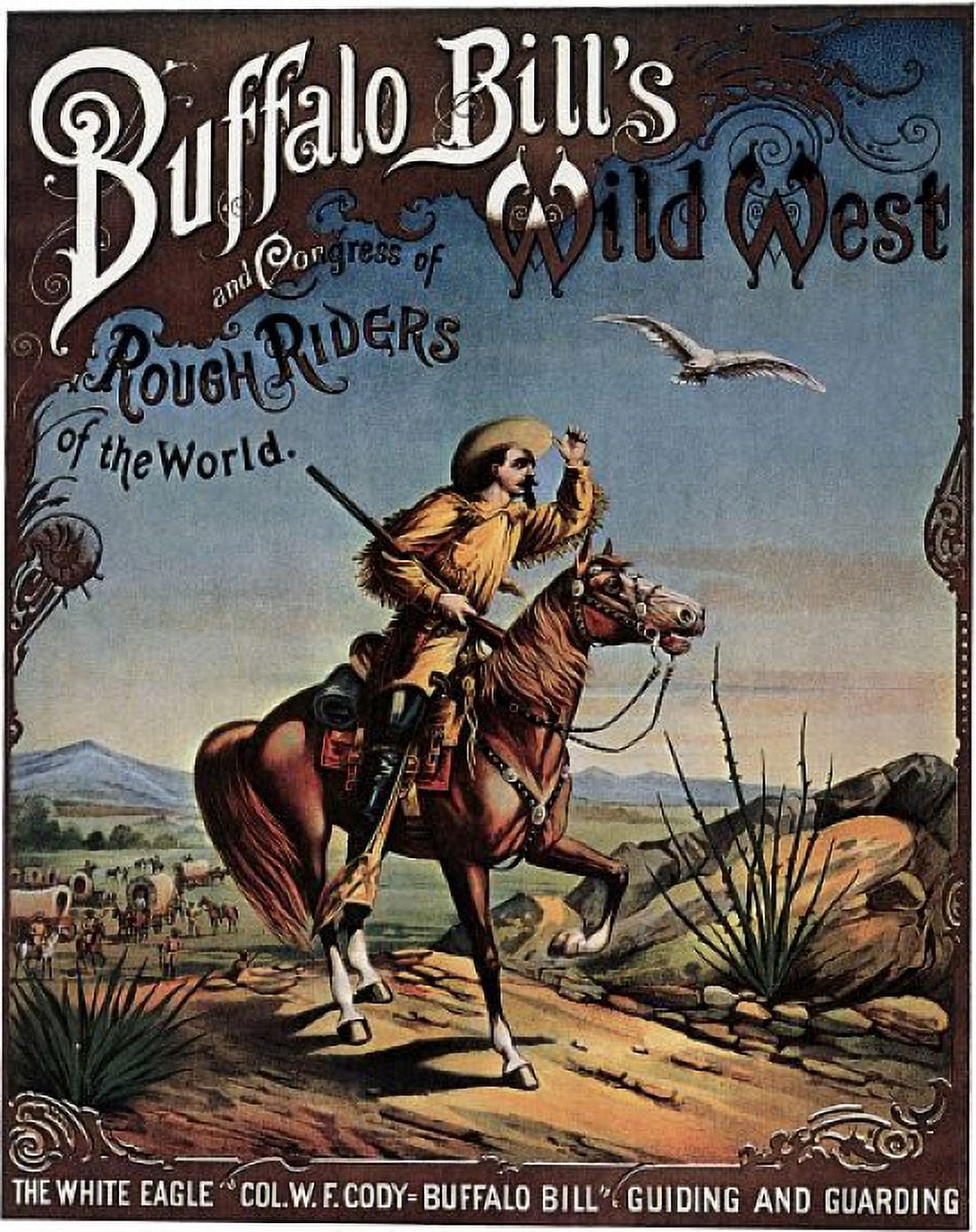 Buffalo Bills Wild West Circus Show Canvas Art - (18 x 24)