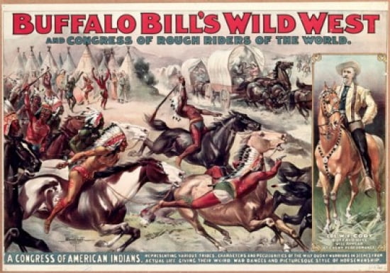 Buffalo Bills Wild West (Poster) American History Canvas Art -  (18 x 24)