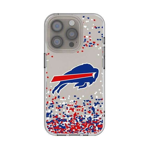 Buffalo Bills iPhone Clear Case with Confetti Design