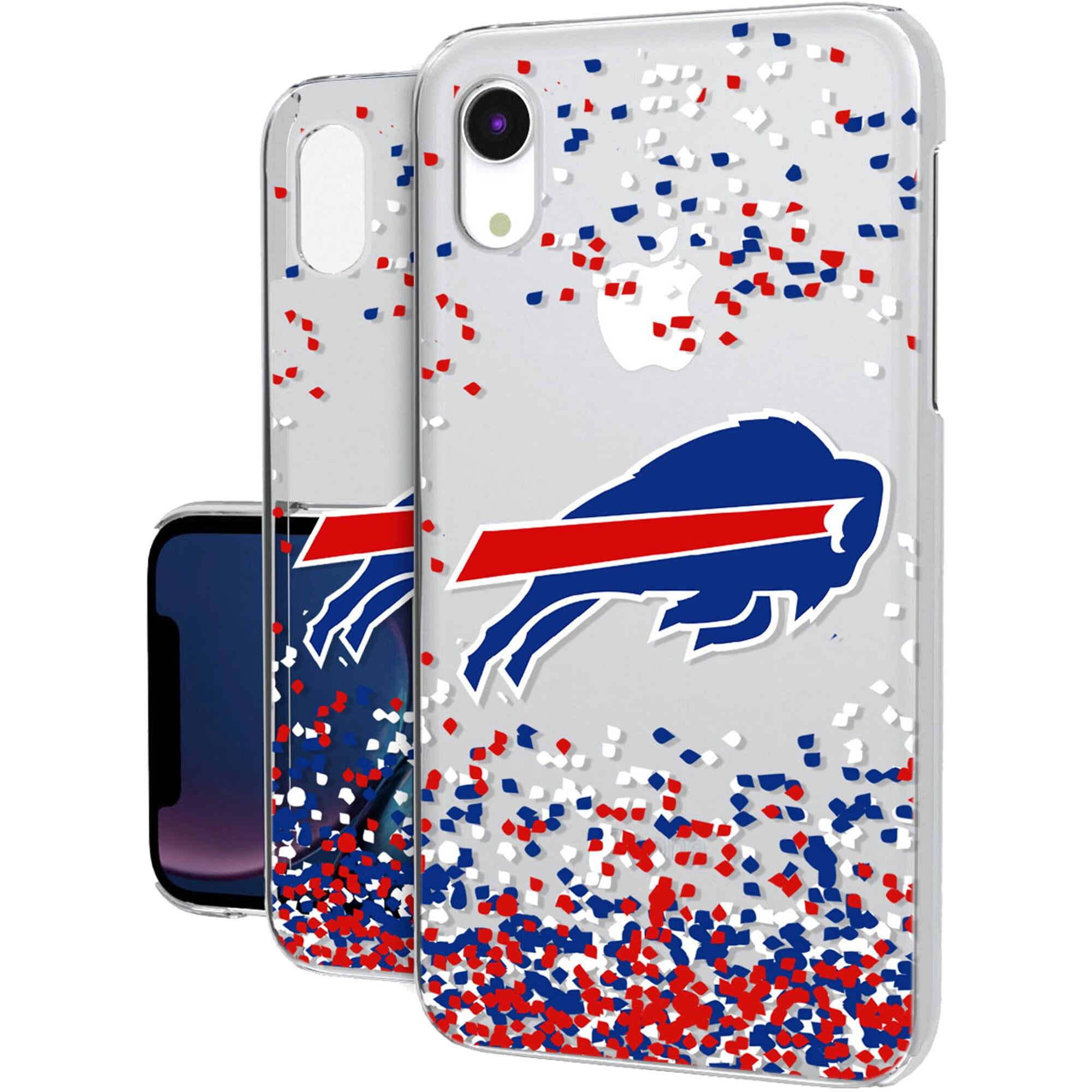 Buffalo Bills iPhone Clear Case with Confetti Design 