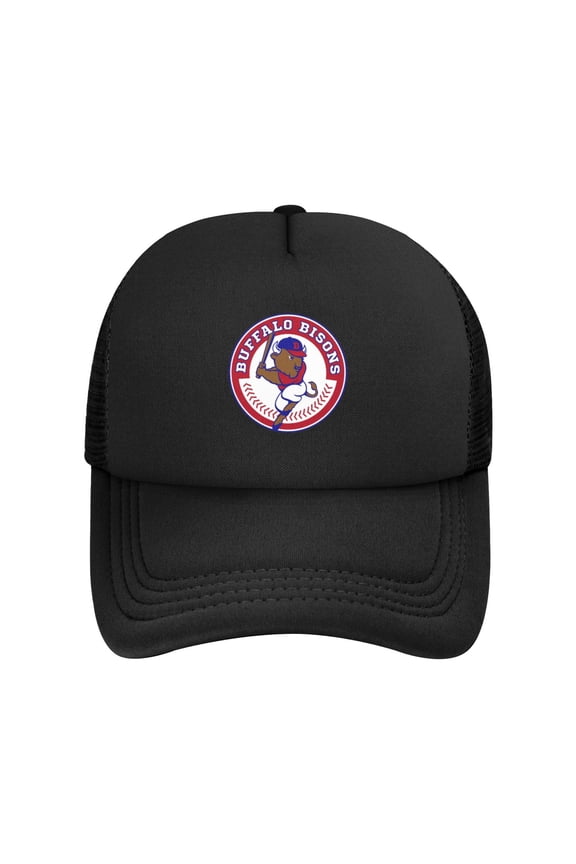 Buffalo Bisons Solid Color Lightweight Adult Mesh Baseball Cap