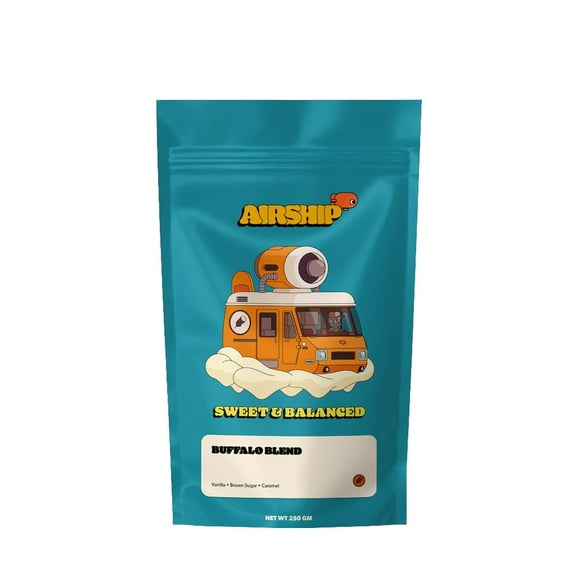 Buffalo Blend - Roasted by Airship Coffee - Whole Bean Coffee - 12 Ounce Bag