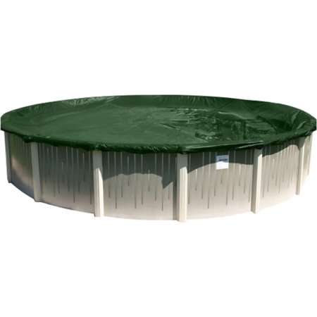 Buffalo Blizzard 12' Round Pool Supreme Green/Black Winter Cover with Leaf Net