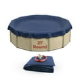 thumbnail image 1 of Buffalo Blizzard Round Deluxe Blue/Black Winter Swimming Pool Cover, 21', 1 of 8