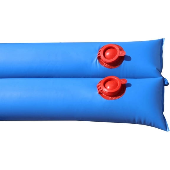 Buffalo Blizzard Blue 22 Gauge 8' Rectangle Double Chamber Water Bags for Pool Closing, 10 pack